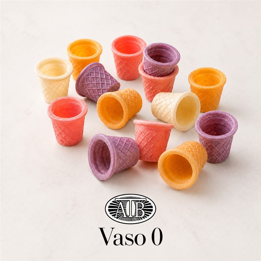 Vaso 0 ATB de colores para helados